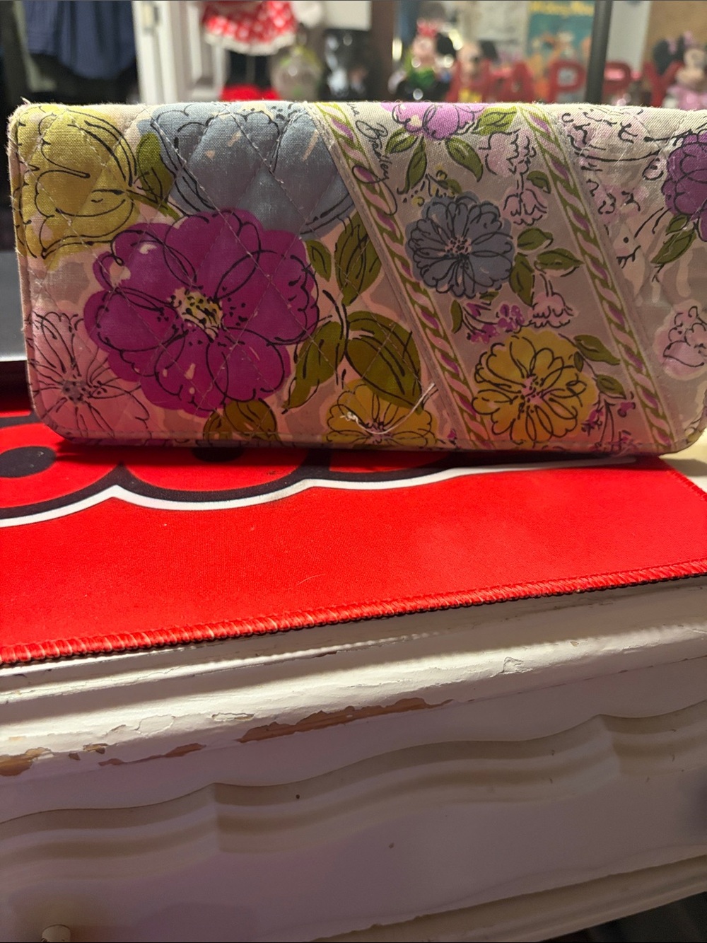 Vera Bradley Floral Quilted Fabric Decorative wallet- Multicolor
